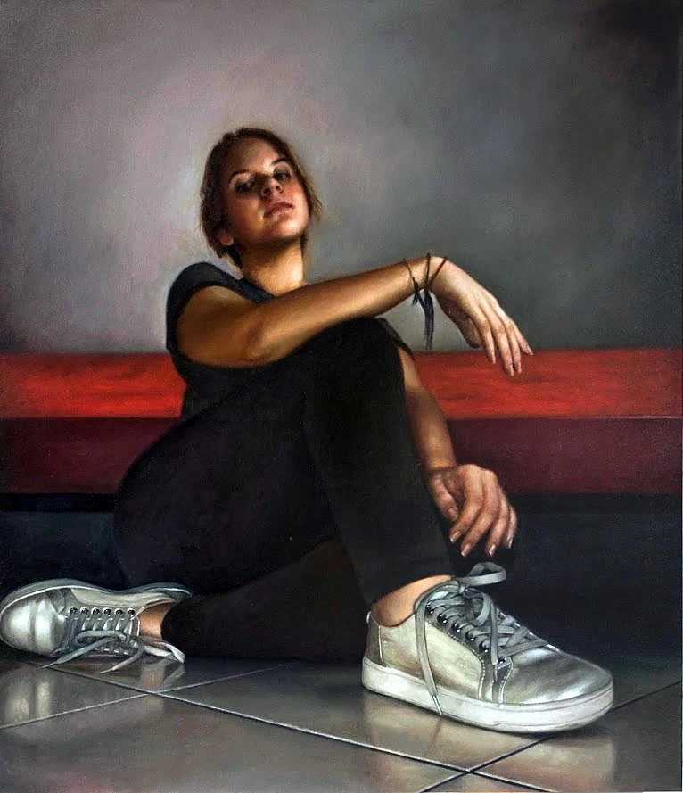 María José. Óleo sobre lienzo · 100 × 80 cm · 2019
